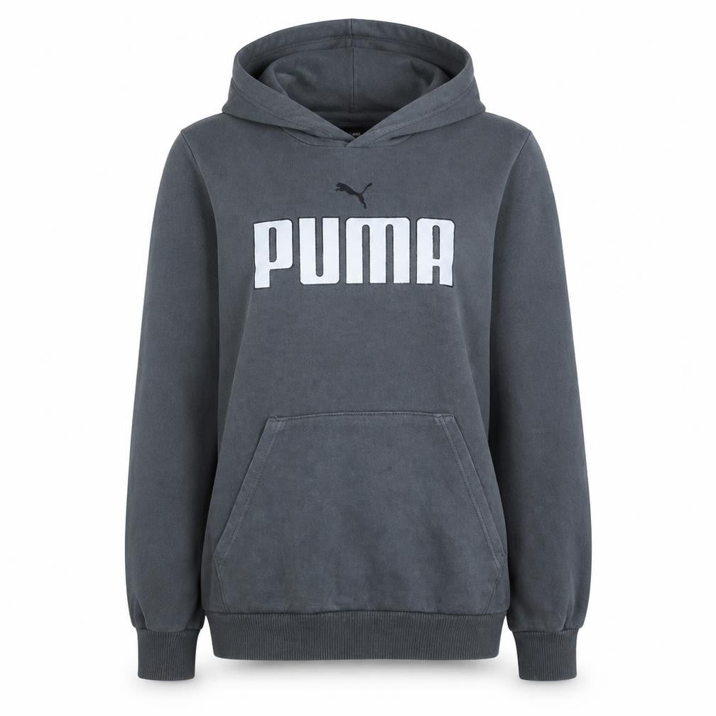 Womens UK Size S Puma Grey Pullover Hoodie