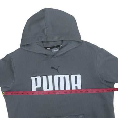 Womens UK Size S Puma Grey Pullover Hoodie