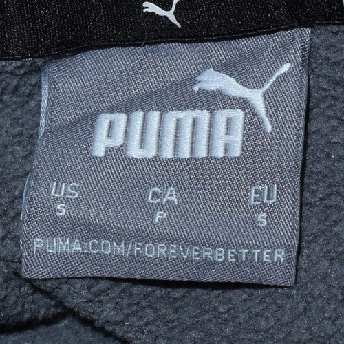 Womens UK Size S Puma Grey Pullover Hoodie