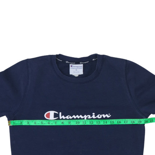 Mens UK Size M Champion Blue Pullover Sweatshirt