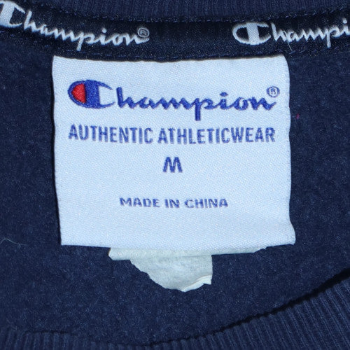 Mens UK Size M Champion Blue Pullover Sweatshirt