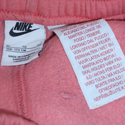Nike Girls Pink Jogger Sweatpants XL 158-170cm Adjustable Waist Fleece