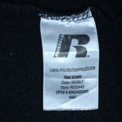 Mens UK Size M Russell Black Pullover Hoodie