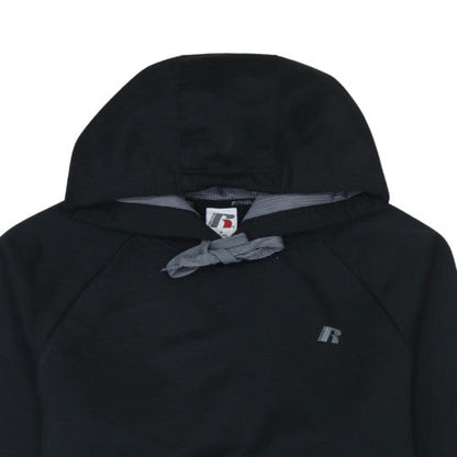Mens UK Size M Russell Black Pullover Hoodie