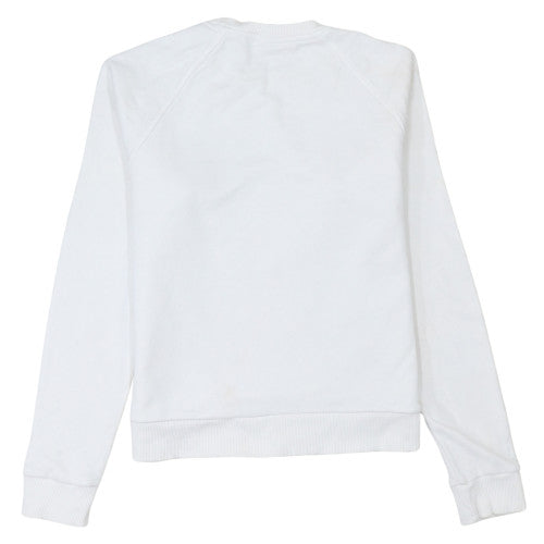 Womens UK Size M Reebok White Pullover Sweatshirt