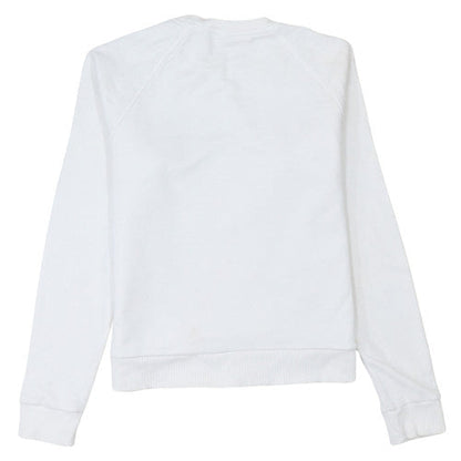 Womens UK Size M Reebok White Pullover Sweatshirt
