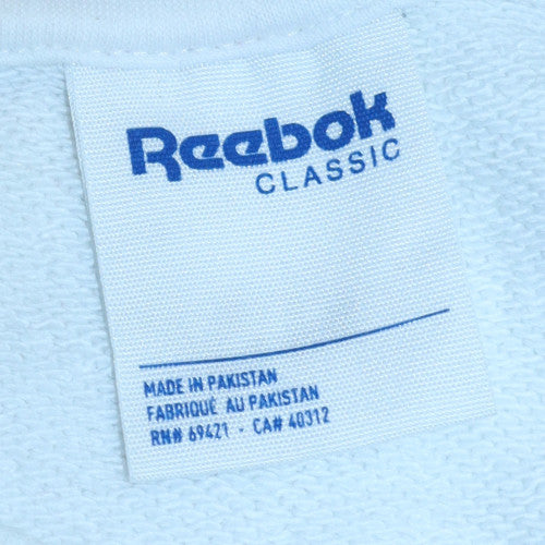 Womens UK Size M Reebok White Pullover Sweatshirt