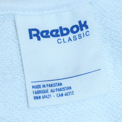 Womens UK Size M Reebok White Pullover Sweatshirt