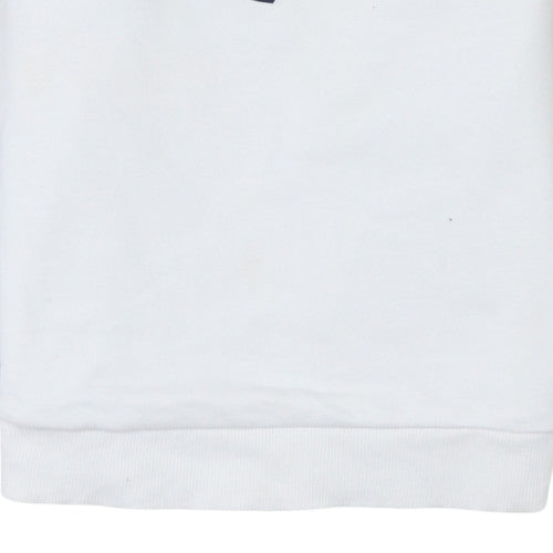 Womens UK Size M Reebok White Pullover Sweatshirt