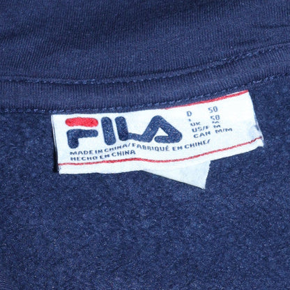 Mens UK Size M FILA Blue Pullover Hoodie