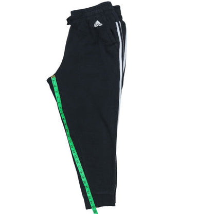 Adidas Women’s Black XL Jogger Sweatpants with White Stripes