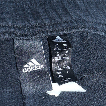 Adidas Women’s Black XL Jogger Sweatpants with White Stripes