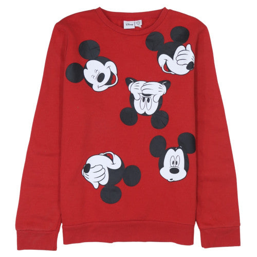 Womens UK Size M Disney Red Pullover Sweatshirt