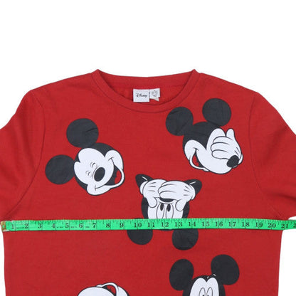 Womens UK Size M Disney Red Pullover Sweatshirt