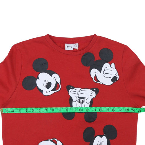 Womens UK Size M Disney Red Pullover Sweatshirt