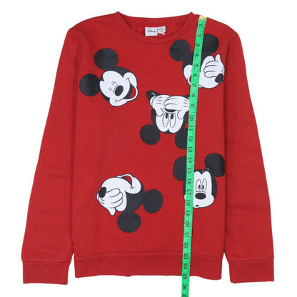 Womens UK Size M Disney Red Pullover Sweatshirt