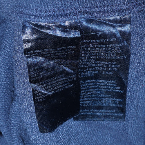 Mens UK Size M Tommy Jeans Blue Full Zip Hoodie