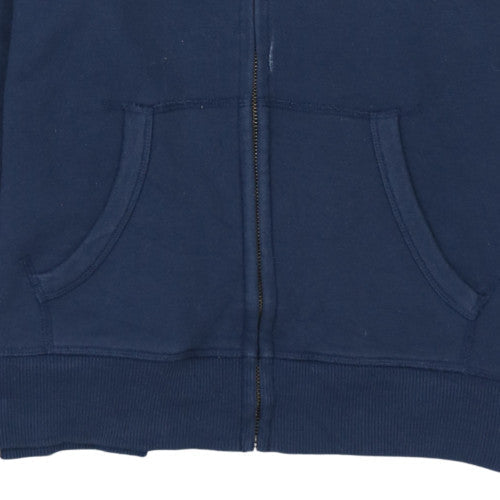 Mens UK Size M Tommy Jeans Blue Full Zip Hoodie