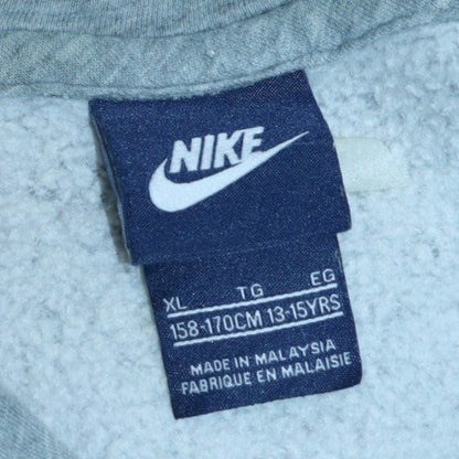 Nike Boys Grey Pullover Hoodie XL 13-15 Years Fleece Lined Sweatshirt