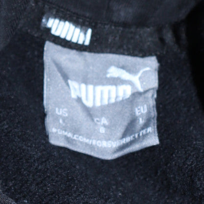 Mens UK Size L Puma Black Pullover Hoodie