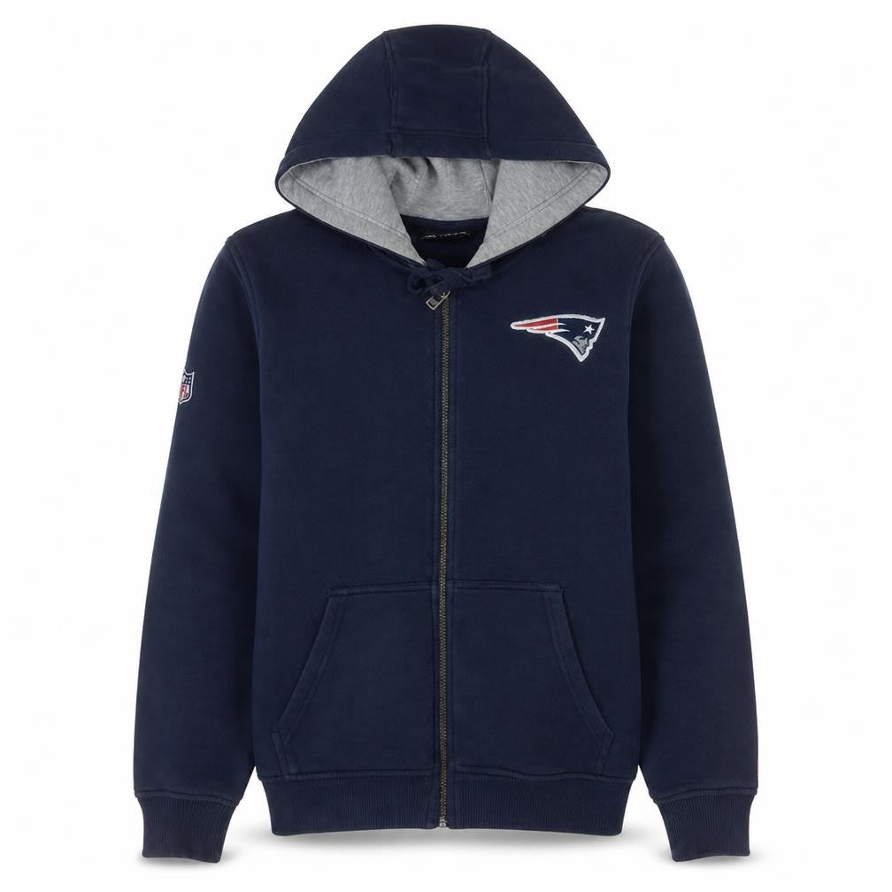 Mens UK Size M New Era Blue Full Zip Hoodie