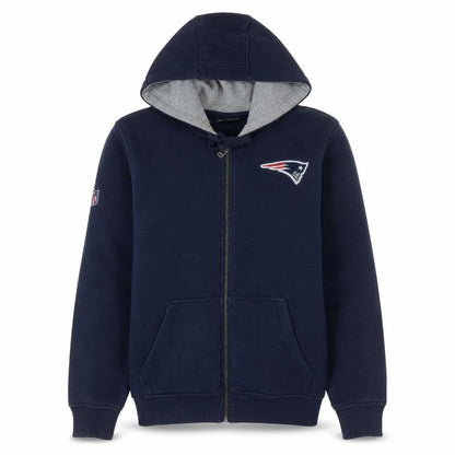 Mens UK Size M New Era Blue Full Zip Hoodie
