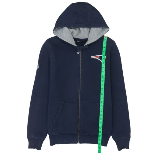 Mens UK Size M New Era Blue Full Zip Hoodie