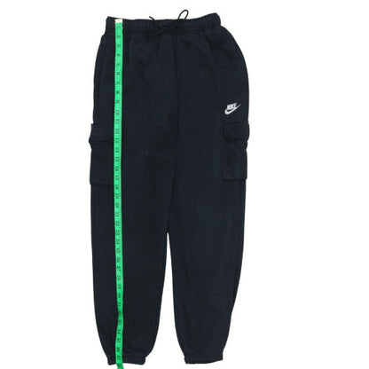 Nike Men's Black Cargo Fleece Jogger Trousers Size S