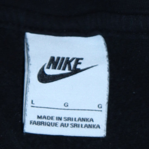 Mens UK Size L Nike Black Pullover Hoodie