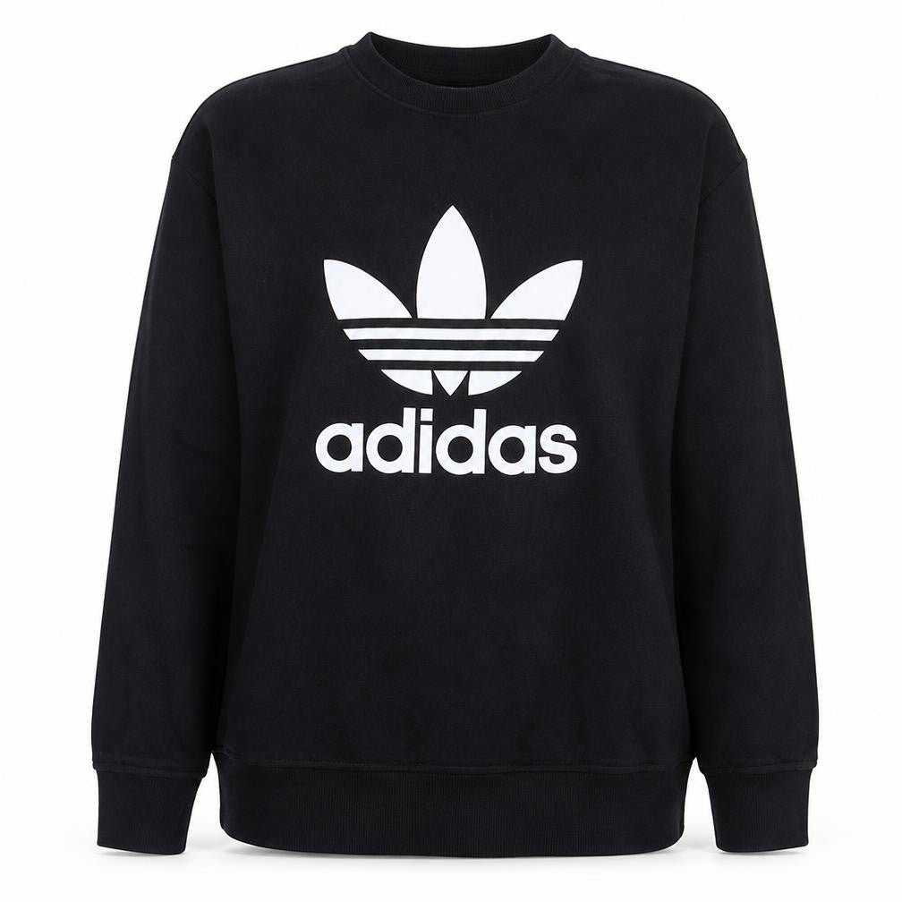 Womens UK Size 8 Adidas Black Pullover Sweatshirt