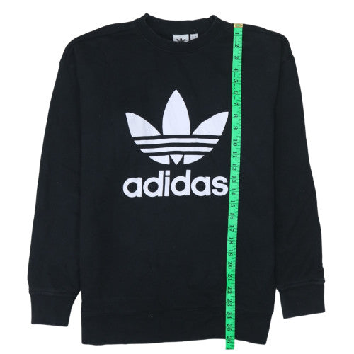 Womens UK Size 8 Adidas Black Pullover Sweatshirt