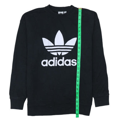 Womens UK Size 8 Adidas Black Pullover Sweatshirt
