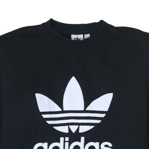 Womens UK Size 8 Adidas Black Pullover Sweatshirt