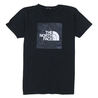 The North Face Boys Black Logo T-Shirt 18 Years Outdoor Casual Top