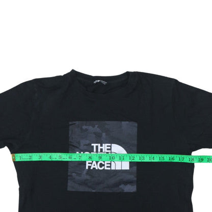 The North Face Boys Black Logo T-Shirt 18 Years Outdoor Casual Top