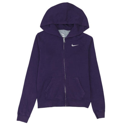 Womens UK Size S Nike Purple Full Zip Hoodie