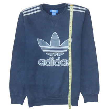 Mens UK Size M adidas Blue Pullover Sweatshirt