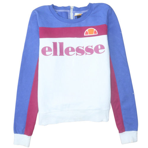 Womens UK Size 12 Ellesse Multicoloured Pullover Sweatshirt