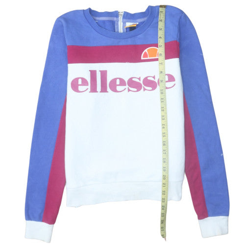 Womens UK Size 12 Ellesse Multicoloured Pullover Sweatshirt