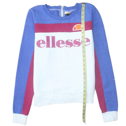 Womens UK Size 12 Ellesse Multicoloured Pullover Sweatshirt