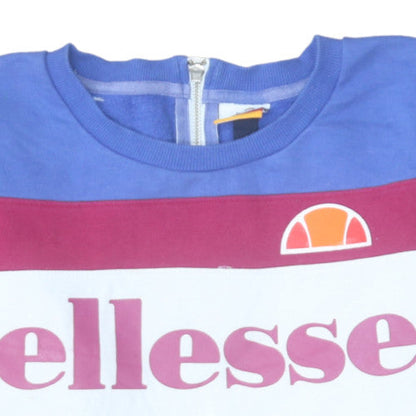 Womens UK Size 12 Ellesse Multicoloured Pullover Sweatshirt