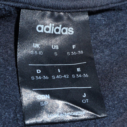 Womens UK Size S adidas Black Pullover Sweatshirt