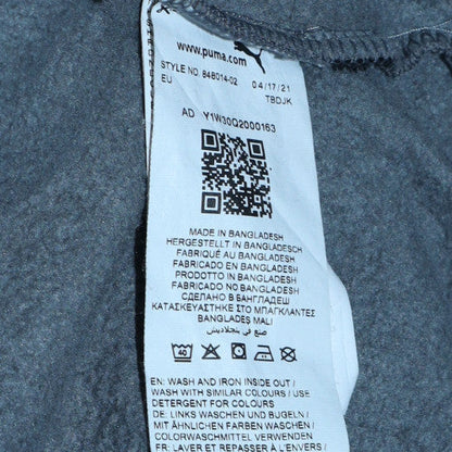 Mens UK Size M Puma Grey Pullover Hoodie