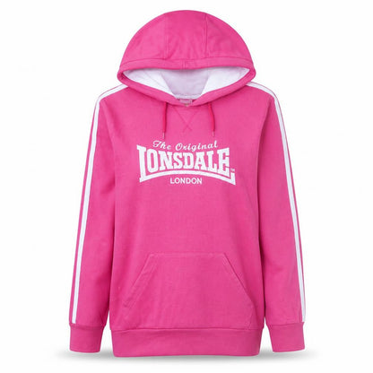 Womens UK Size 14 Lonsdale Pink Pullover Hoodie