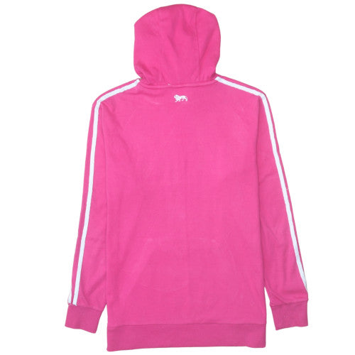 Womens UK Size 14 Lonsdale Pink Pullover Hoodie