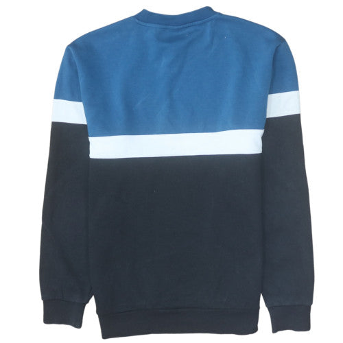 Mens UK Size S Adidas Blue Pullover Sweatshirt