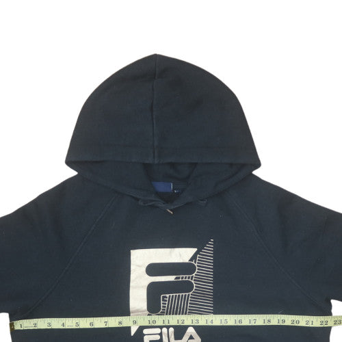 Womens UK Size M FILA Black Pullover Hoodie