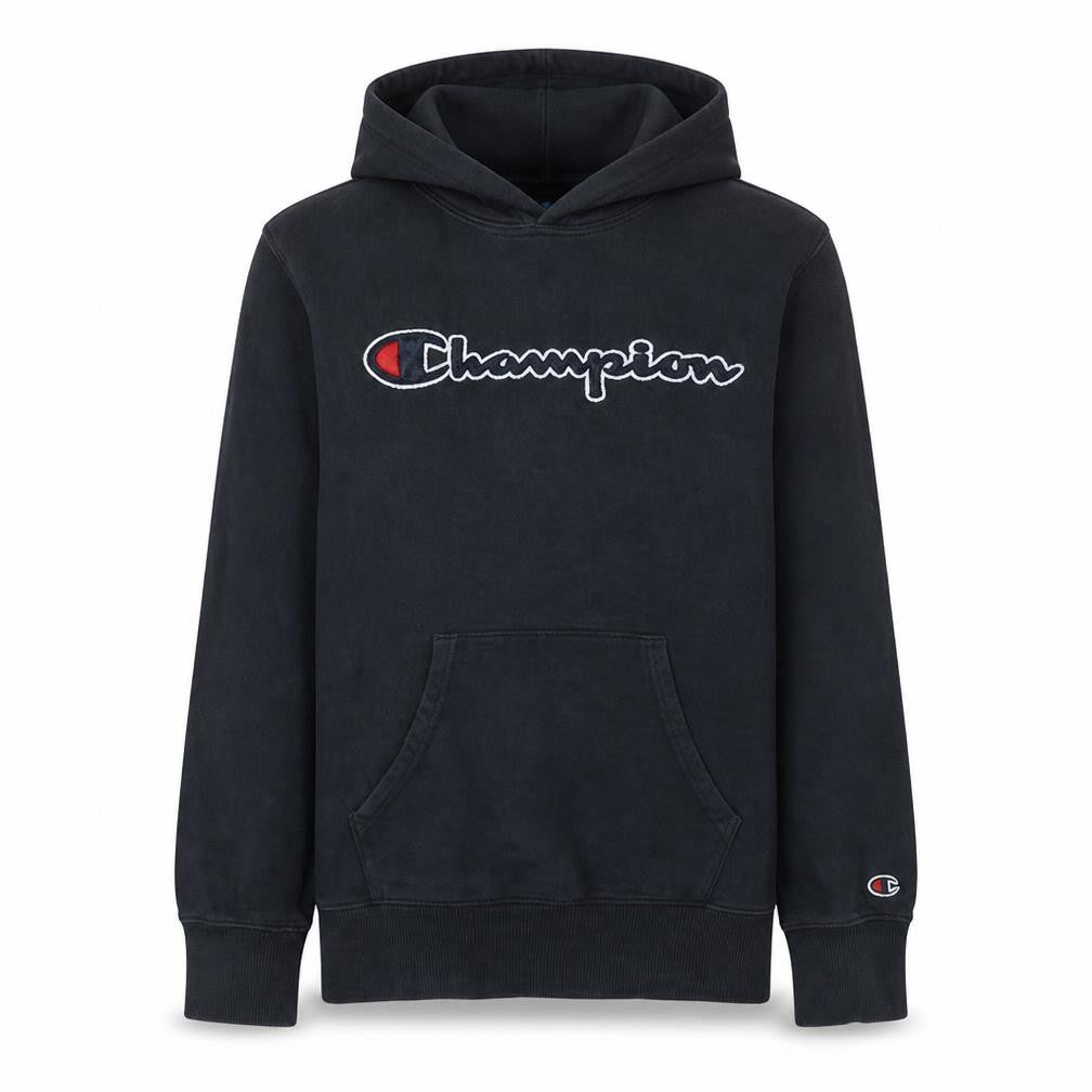 Mens UK Size M Champion Black Pullover Hoodie