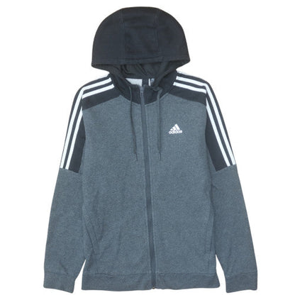 Mens UK Size S Adidas Grey Full Zip Hoodie
