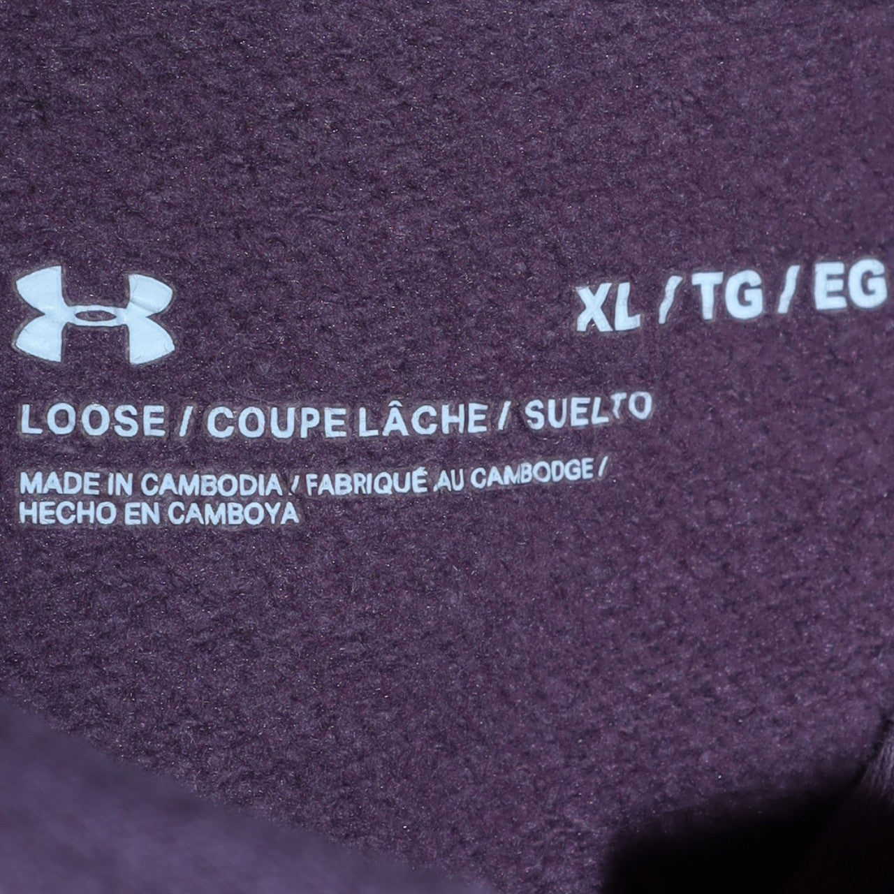 Womens UK Size XL Under Armour Purple Pullover Hoodie